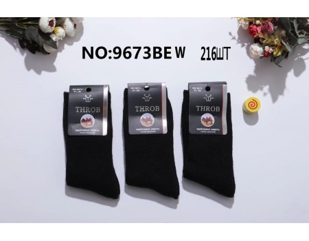 Шерстяные махровые мужские носки SYLTAN высокие Арт.: 9673BE / Черный /