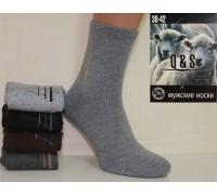 Вовняні чоловічі шкарпетки Q&S високі Арт.: YS-004 / Упаковка 10 пар /