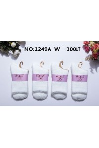 Меховые женские носки термо SYLTAN высокие Арт.: 1249A / Белый /