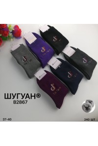 Махровые женские носки ШУГУАН высокие Арт.: B2867 / TikTok /