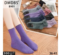 Махровые женские носки с отворотом DMDBS высокие Арт.: B901