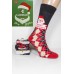Стрейчевые новогодние мужские носки KARDESLER с рисунком высокие Арт.: 4346-2 / Merry Christmas /