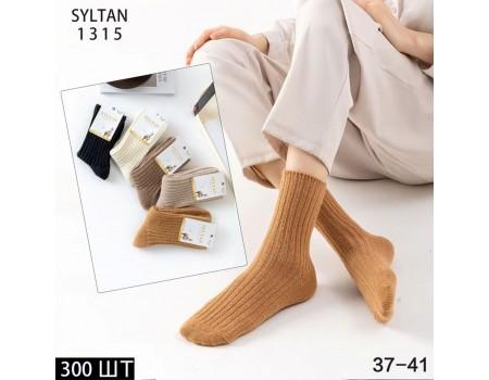 Шерстяные женские носки в рубчик SYLTAN высокие Арт.: 1315