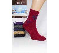 Шерстяные женские носки с узором FTKRE высокие Арт.: 14402