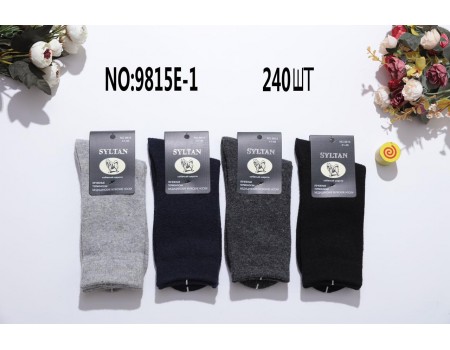 Мужские медицинские носки из собачьей шерсти Syltan высокие Арт.: 9815E-1 / Ассорти цветов /