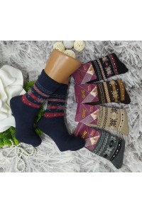 Шерстяные махровые женские носки GNG высокие Арт.: 9998