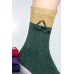 Шерстяные махровые женские носки с узором FTKRE высокие Арт.: 14211