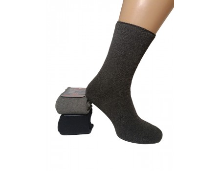 Махровые женские компрессионные носки KARDESLER высокие Арт.: 0878 / Ассорти цветов /