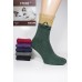 Шерстяные махровые женские носки с узором FTKRE высокие Арт.: 14211