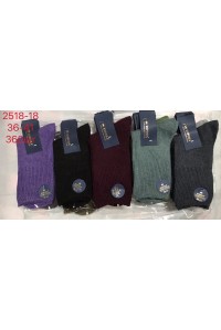 Шерстяные женские носки без резинки, медицинские КОРОНА высокие Арт.: B2518-18