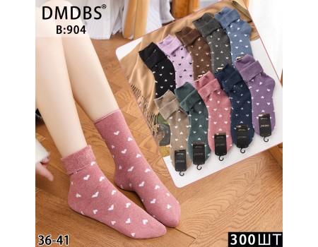 Махровые женские носки с отворотом DMDBS высокие Арт.: B904
