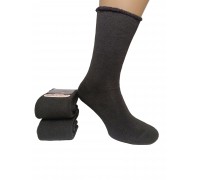 Махровые женские компрессионные носки KARDESLER высокие Арт.: 0878-1 / Черный /