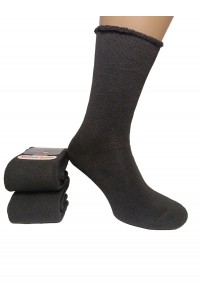 Махровые женские компрессионные носки KARDESLER высокие Арт.: 0878-1 / Черный /