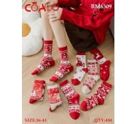 Стрейчеві жіночі шкарпетки / Новий рік / Coalo високі Арт.: BM6309