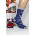Махровые женские новогодние носки KARDESLER высокие Арт.: 1619-2 / Собака + Олени + Merry Crimbo + Дед мороз /