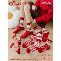 Кашемировые женские носки / Новый год / Coalo высокие Арт.: BM6360