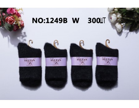 Меховые женские носки термо SYLTAN высокие Арт.: 1249B / Черный /