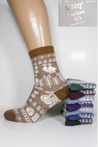 Шерстяные женские носки GNG высокие Арт.: 1258