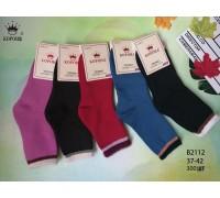 Махрові жіночі шкарпетки термо з хутряною резинкою КОРОНА високі Арт.: B2112