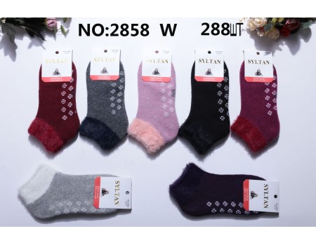 Махровые женские шерстяные носки / меховая резинка / SYLTAN короткие Арт.: 2858