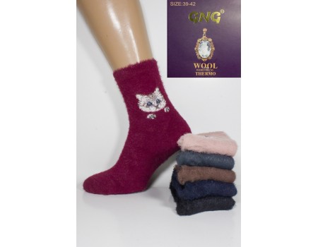 Меховые женские носки GNG высокие Арт.: C175