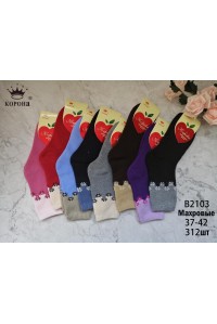 Махровые женские носки КОРОНА высокие Арт.: B2103