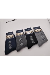 Шерстяные махровые мужские носки термо ЧАЙКА высокие Арт.: А-329-1