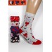 Стрейчевые женские носки для влюбленных KARDESLER высокие Арт.: 2118-2 / Крестики нолики /