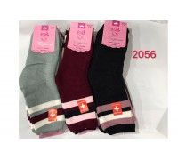 Медицинские женские носки с начёсом КОРОНА высокие Арт: B2056 / Упаковка 12 пар /