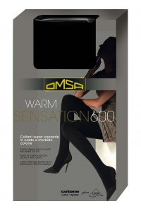 Тёплые хлопковые колготки OMSA Warm Sensation 600