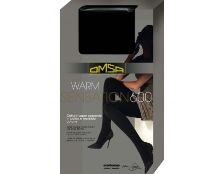 Тёплые хлопковые колготки OMSA Warm Sensation 600