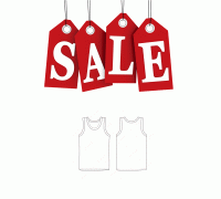 Акційна чоловіча майка Китай Арт: Акція