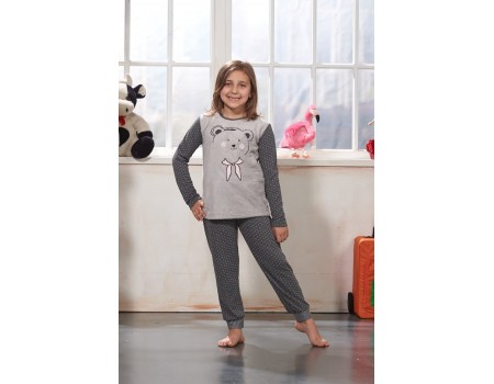 Детская пижама для сна из штанов и футболки с длинным рукавом SEVIM Арт: 7781