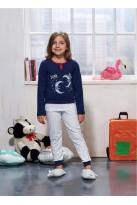 Детская пижама для сна из штанов и футболки с длинным рукавом SEVIM Арт: 7758