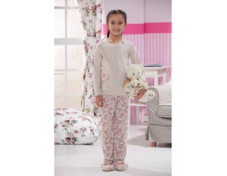Детская пижама для сна из штанов и футболки с длинным рукавом SEVIM Арт: 7241