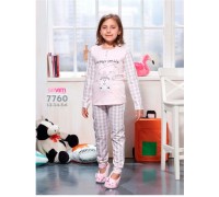 Детская пижама для сна из штанов и футболки с длинным рукавом SEVIM Арт: 7760