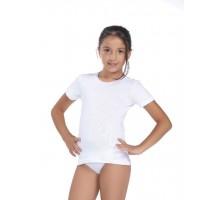 Футболка для дівчинки безшовна з мереживом Sevim Арт: 7113