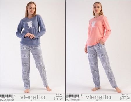 Комплект штанов и футболки с длинным рукавом из полара Vienetta Secret Арт.: 303026-3972