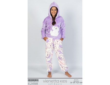 Детский комплект штанов и худи oversize из велсофта Vienetta Kids Арт.: 103072-0131