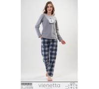 Комплект штанів і футболки з довгим рукавом з полару Vienetta Secret Арт.: 201018-0282