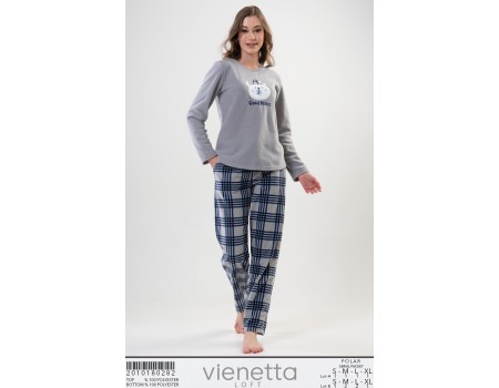 Комплект штанов и футболки с длинным рукавом из полара Vienetta Secret Арт.: 201018-0282