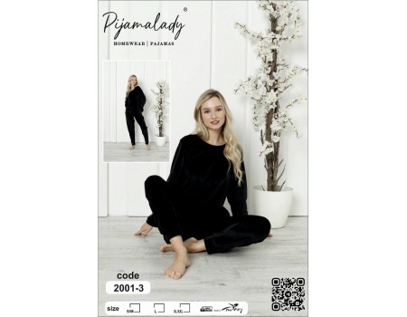 Комплект штанов и кофты PijamaLady Арт.: 2001-3 / Черный /