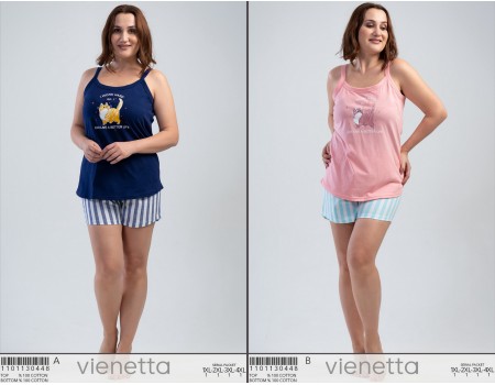 Комплект шорт и майки на тонких шлейках Vienetta Secret Арт: 110113-0448