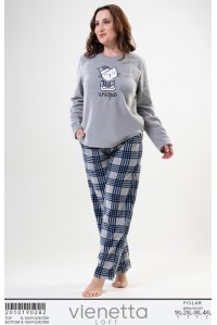Комплект штанов и футболки с длинным рукавом из полара Vienetta Secret Арт.: 201019-0282