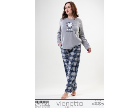 Комплект штанов и футболки с длинным рукавом из полара Vienetta Secret Арт.: 201019-0282