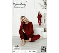 Комплект штанов и кофты PijamaLady Арт.: 2001-5 / Бордовый /