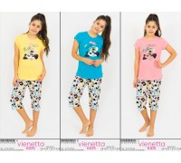 Детская пижама для сна из капри и футболки Vienetta Kids Арт: 010049-2480
