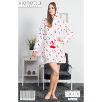 Туніка з довгим рукавом з велсофту Vienetta Secret Арт: 160467-1022