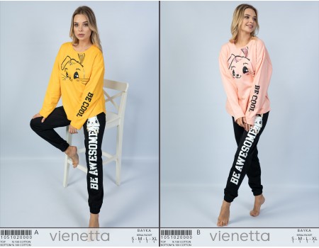 Комплект штанов и футболки с длинным рукавом на байке Vienetta Secret Арт.: 105102-0000