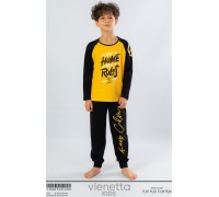 Детская пижама для мальчика из штанов и футболки с длинным рукавом Vienetta Kids Арт.: 104052-0000